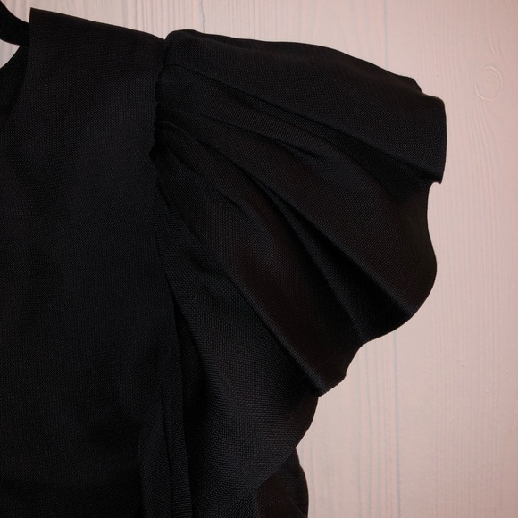 Black Co. Dress with Ruffle Sleeve - Picture 4 of 6